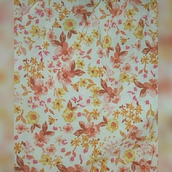 NWT Old Navy Orange Floral Swing Tank Cami - Picture 2 of 2